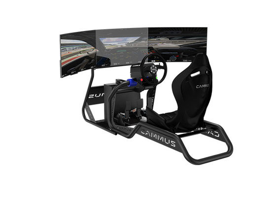 CAMMUS Sim Racing Simulator Cockpit With Concave Clutch Pedals